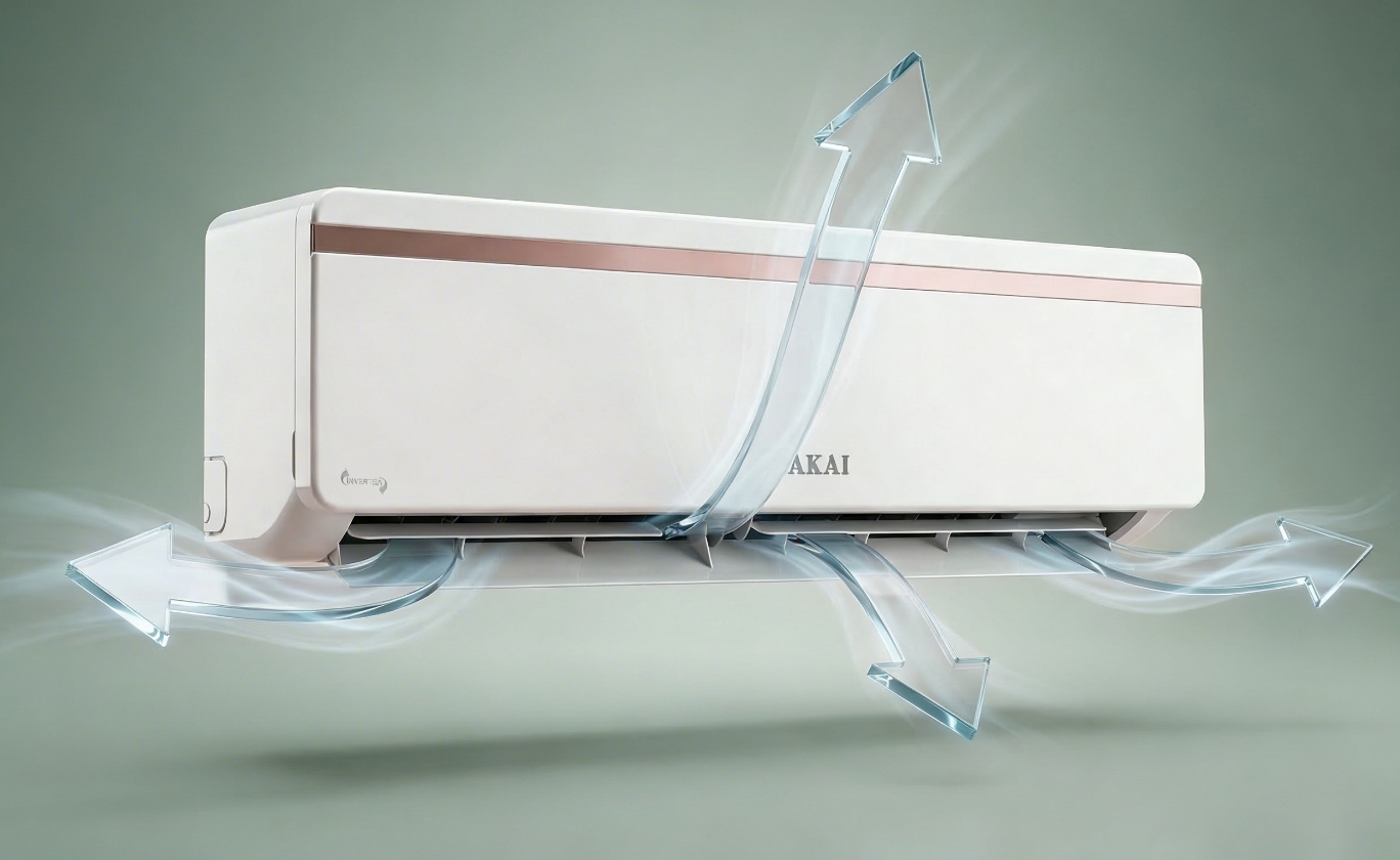 Akai 1.5 Ton 3 Star Inverter Blue Strip AC