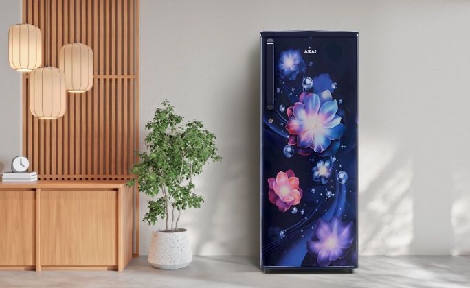 Akai 215L Single Door Refrigerator AKDD2502-PPFB | AKAI India