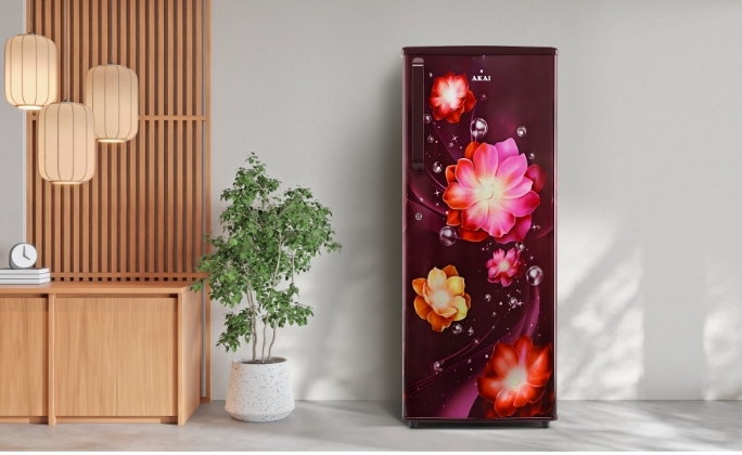 Akai 215L Single Door Refrigerator AKDD2502-PPFB | AKAI India