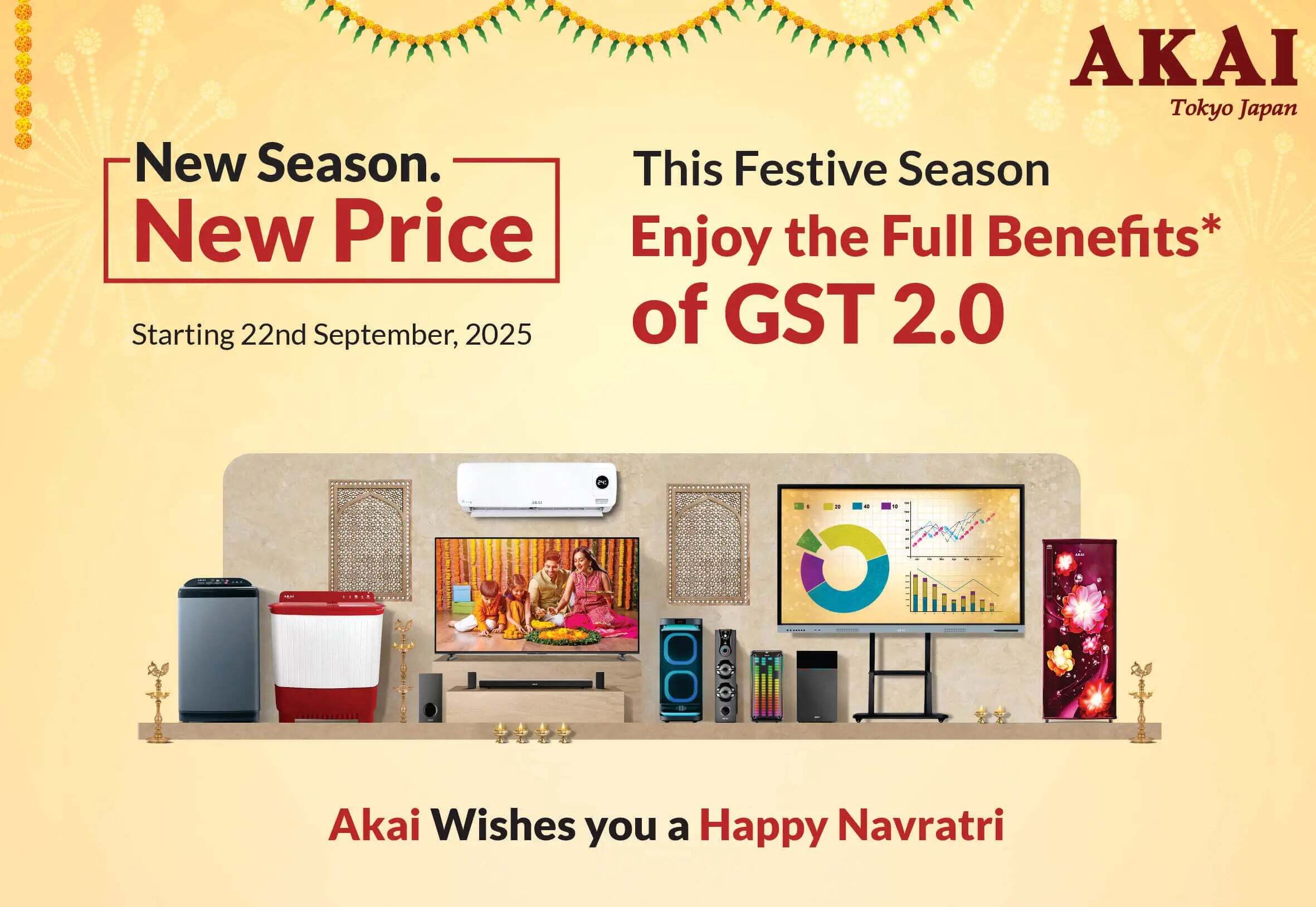 Akai Wishes you a Happy Navratri
