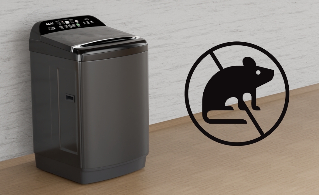 Akai 8 KG Fully Automatic Top Load Washing Machine (Dark Grey)