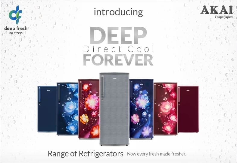 range of refrigerators