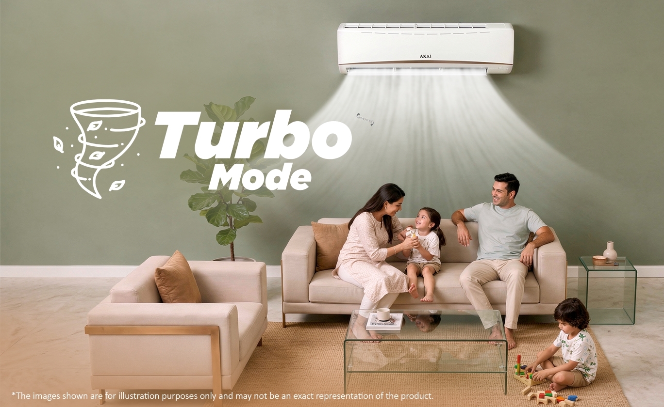 Akai 1.5 Ton 3 Star Inverter Blue Strip AC
