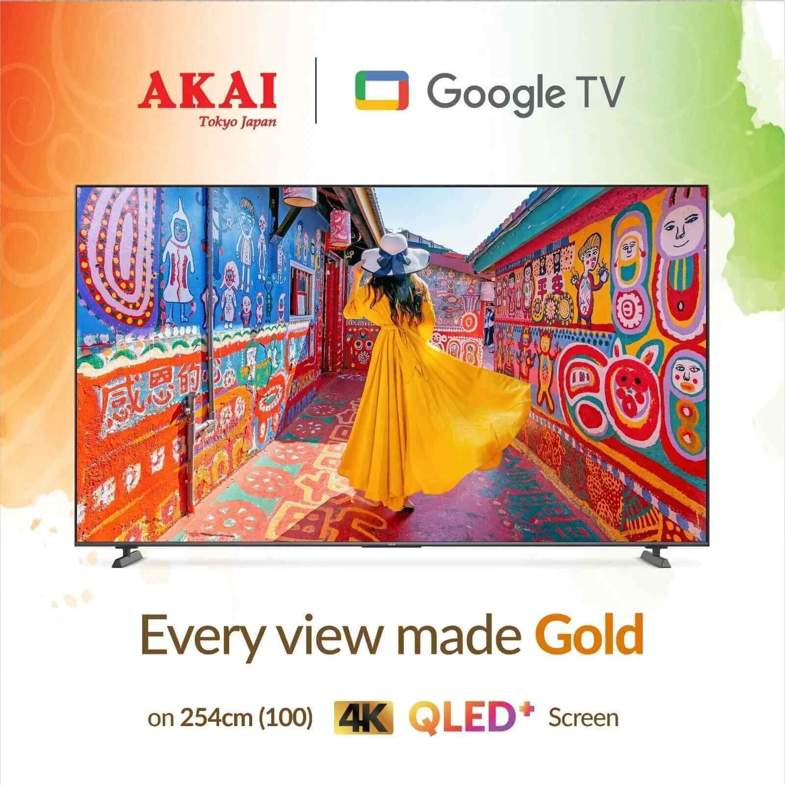 Feature-Image Akai Google TV 254cm (100) QLED+ 4K Ultra HD