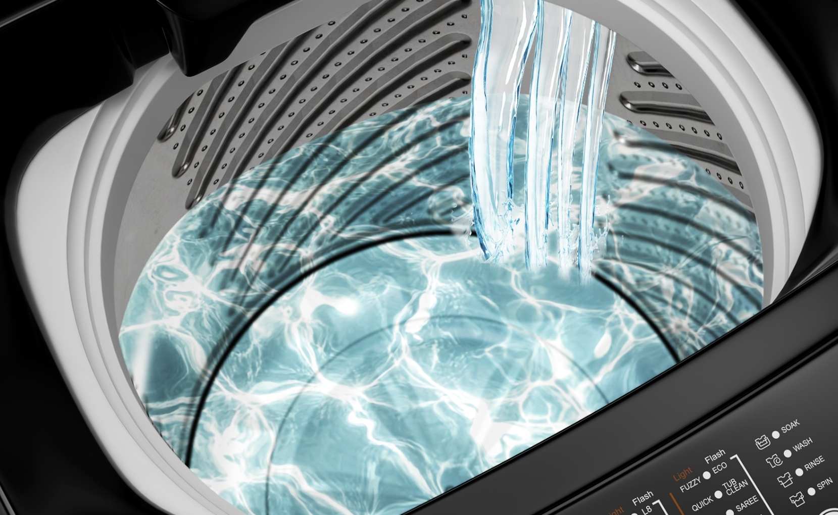 Akai 8 KG Fully Automatic Top Load Washing Machine (Dark Grey)