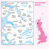 OS Map of Loch Alsh, Glen Shiel & Loch Hourn