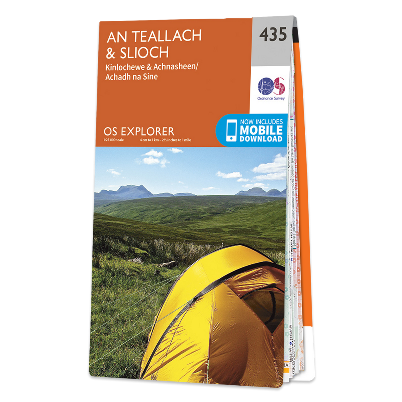 OS Map of An Teallach & Slioch - Hillgear