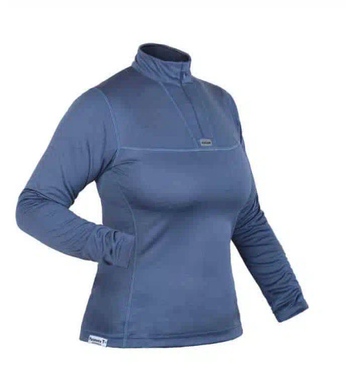 Páramo Women's Cambia Zip Neck Baselayer: Indigo Páramo Women's Cambia Zip Neck Baselayer: Indigo