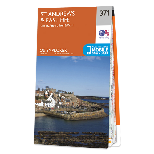 OS Map of St Andrews & East Fife