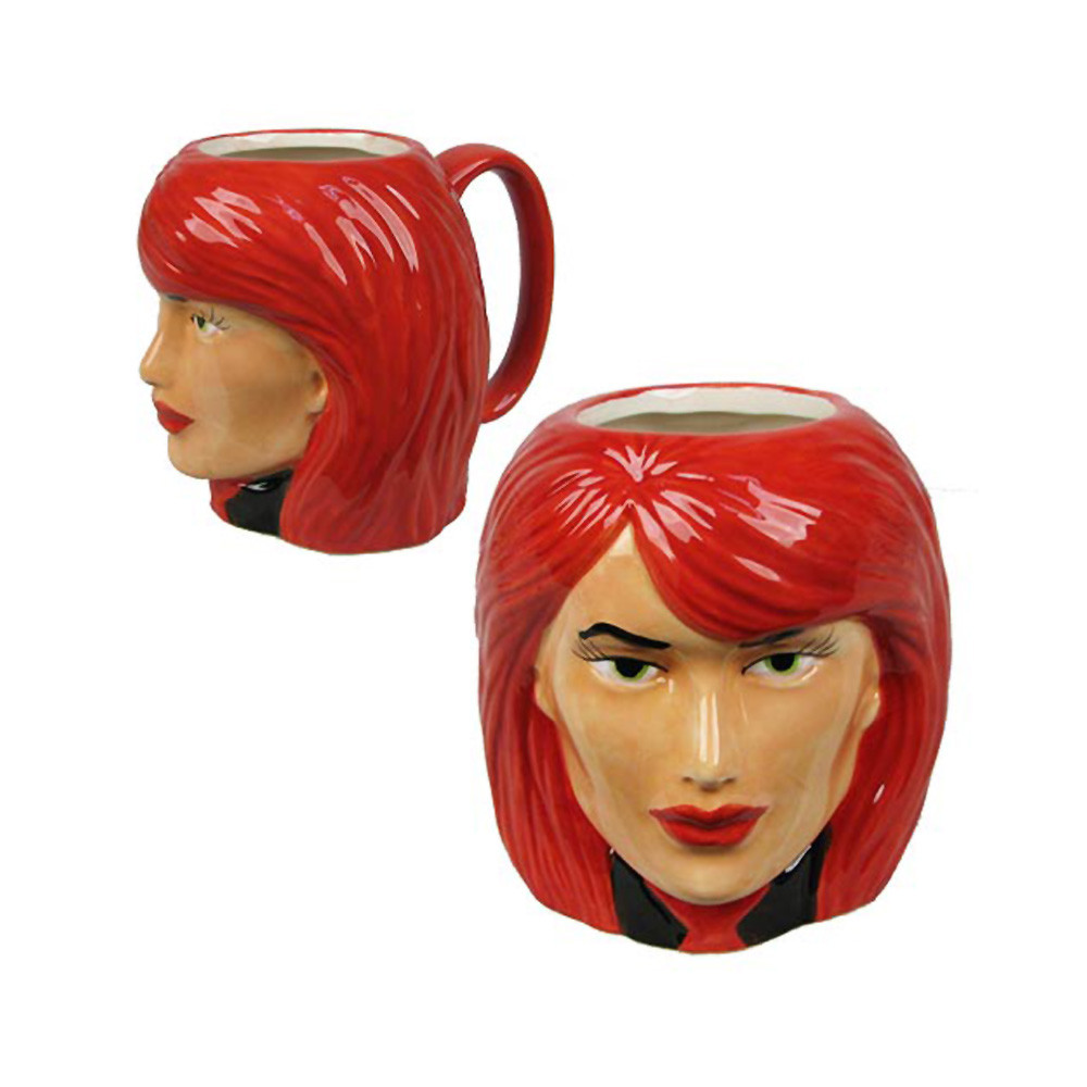 Zak Marvel Black Widow Sculpted Ceramic Coffee Mug (GLSWBWIDOW)