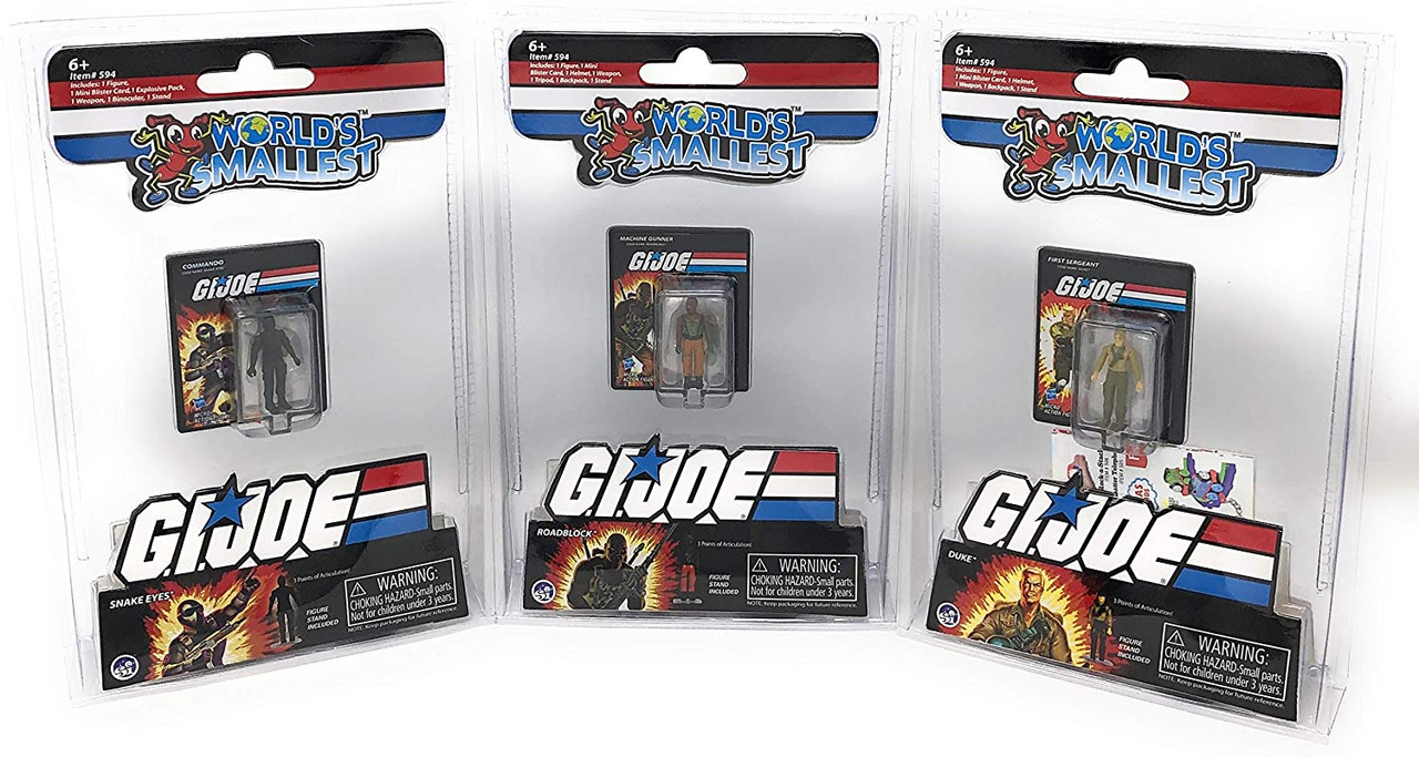 World's Smallest GI Joe vs Cobra Micro Action Figures Super