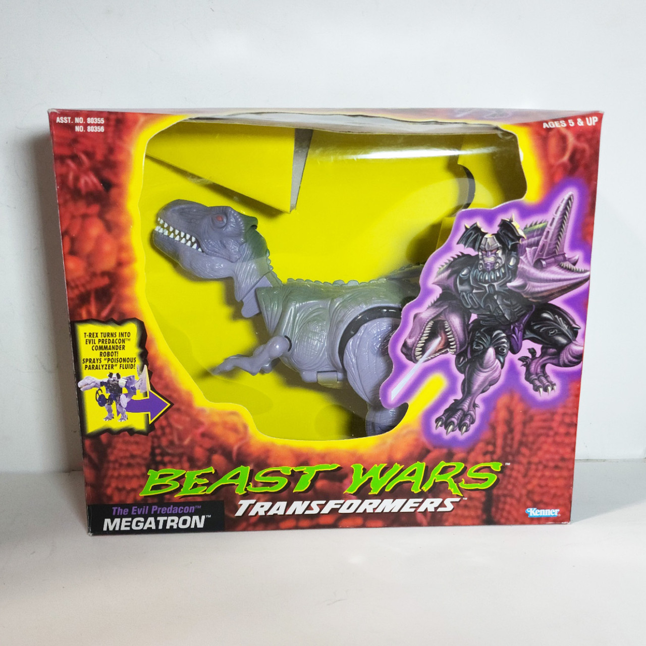 Hasbro Transformers Beast Wars Megatron (T-Rex) Action Figure Deluxe, 15 Cm, Con Missile