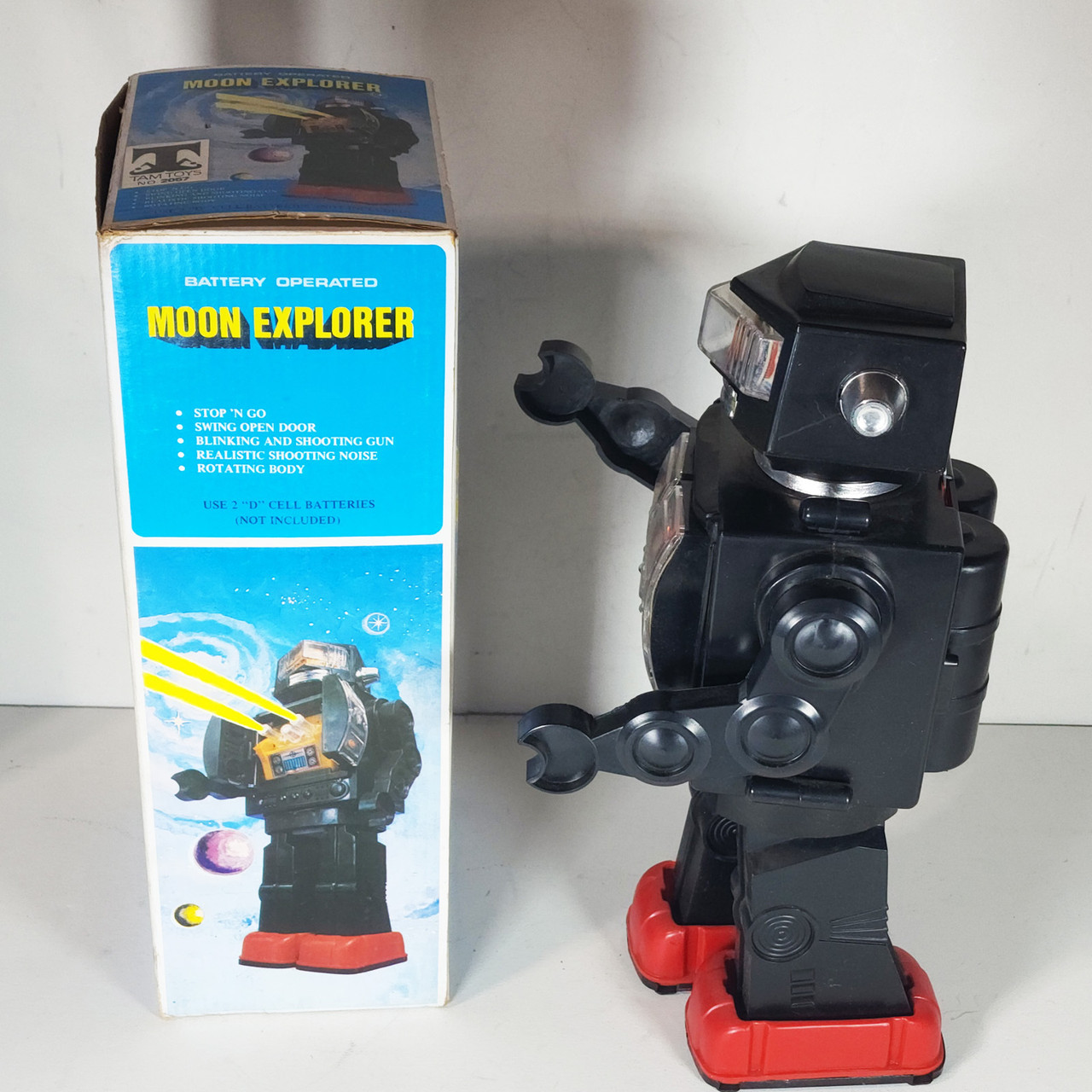 Vintage Moon Explorer Battery Operated Robot Tam Toys 2057