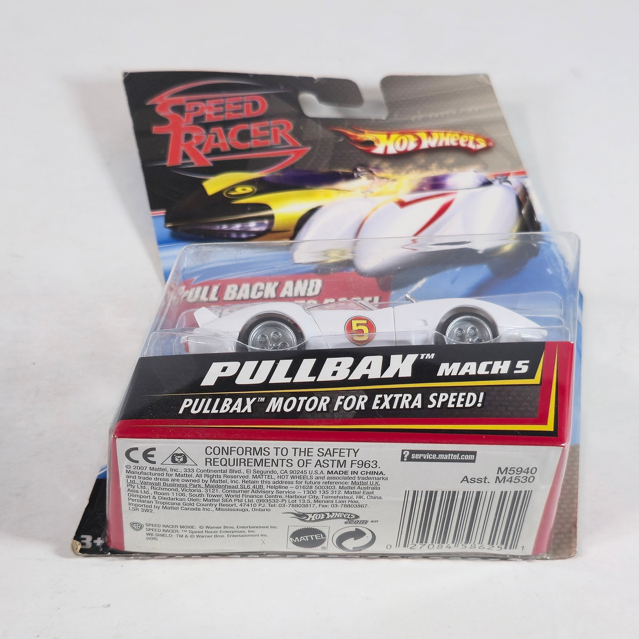 Mattel Hot Wheels Speed Racer Mach 5 Pullbax Diecast Car M5940