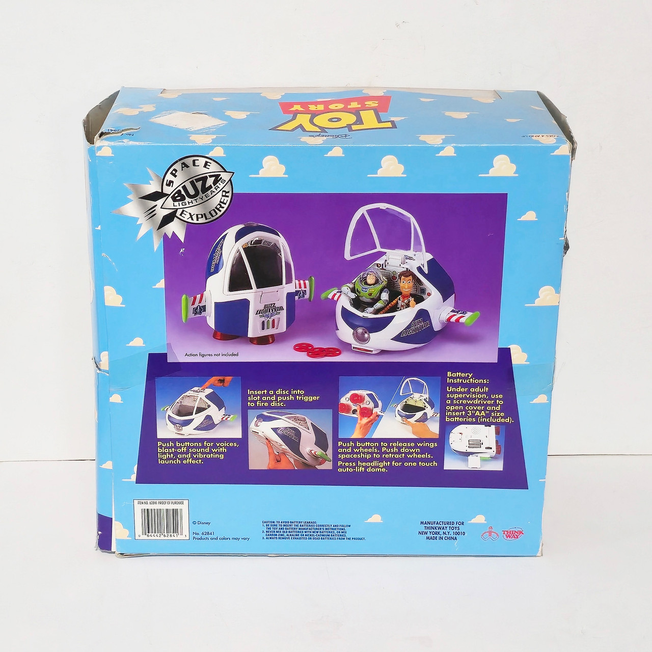 Vintage 1996 Thinkway Disney Toy Story Buzz Lightyear Space