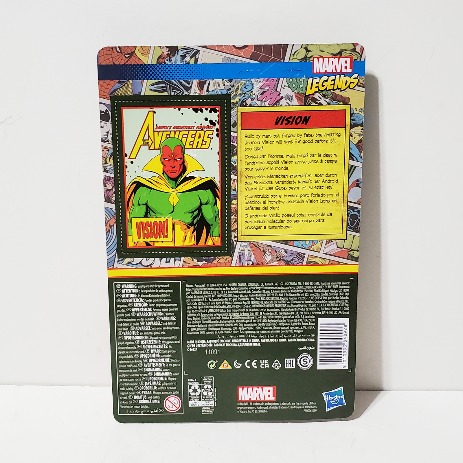 Marvel Legends Kenner Retro Style 3.75 Inch Vision Action Figure Hasbro