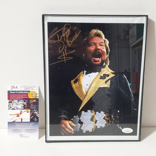 Framed Ted DiBiase "The Million Dollar Man" Signed 8x10 Photo Authentic Autograph w/ Certificate