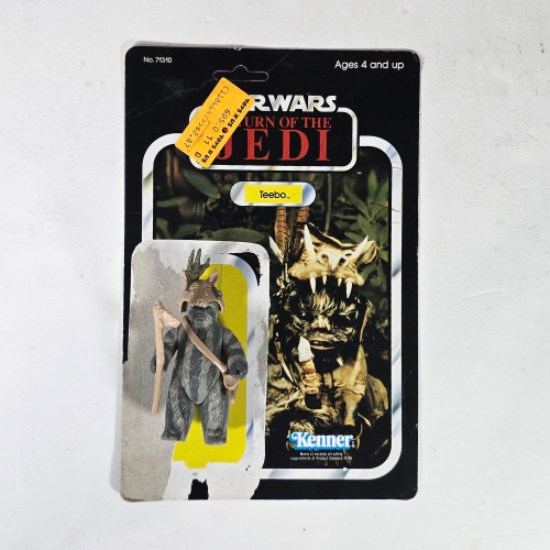 Vintage 1984 Kenner Star Wars Return of the Jedi Teebo Action Figure 77 Card Back 71310