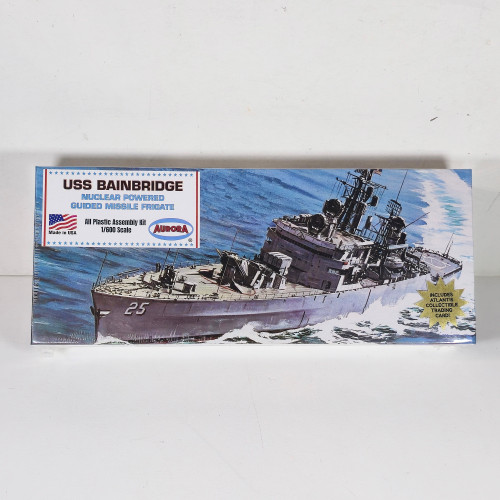 Atlantis 1:600 Scale USS Bainbridge Nuclear Powered Guided Missile Frigate Plastic Model Kit A717 (Box Front)