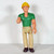 Vintage 1970's Fisher Price Adventure People Male Construction Worker (Green Shirt) Figure