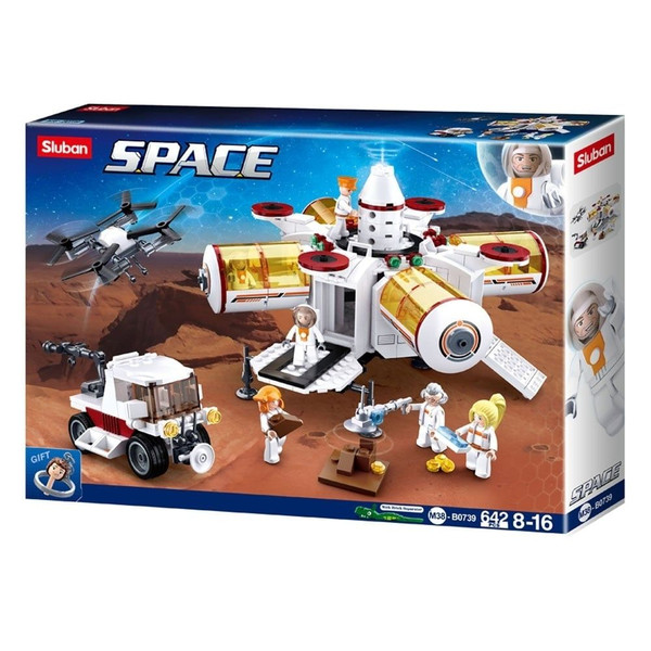 Sluban Space Base 642 Piece Building Bricks Set M38-B0739