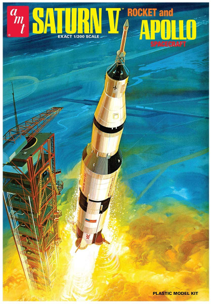 AMT Apollo Saturn-V Rocket 1/200 Scale Plastic Model Kit 1174/12