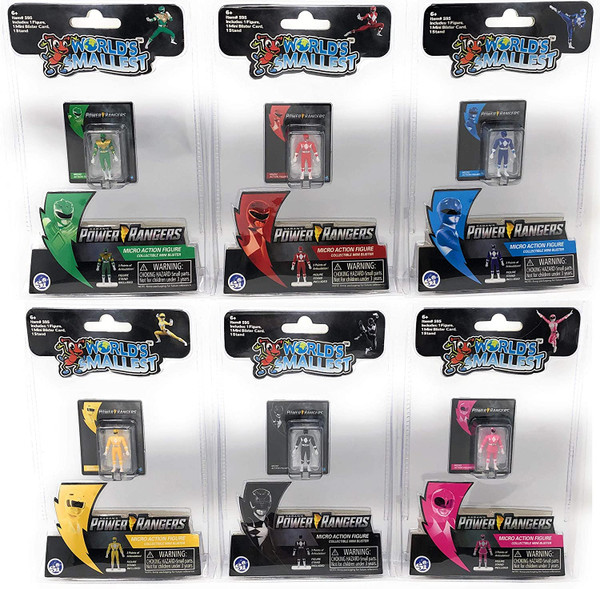 World's Smallest Mighty Morphin Power Rangers Micro Action Figures Super Impulse 595