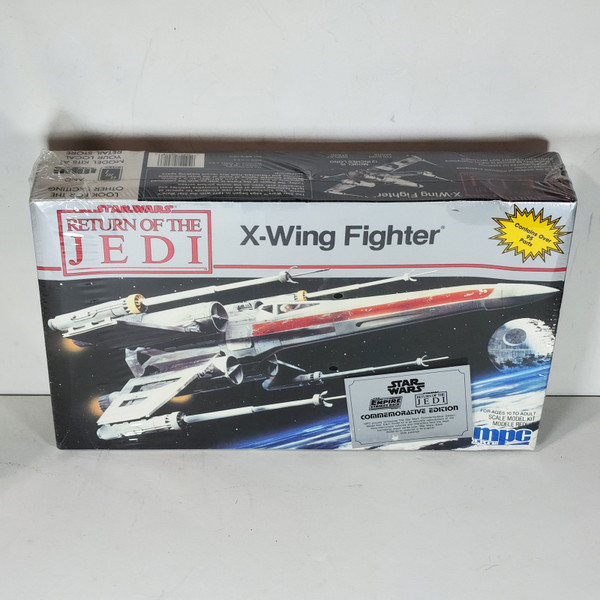 Vintage 1989 Star Wars ROTJ X-Wing Fighter Commemorative Edition Model Kit MPC ERTL 8919