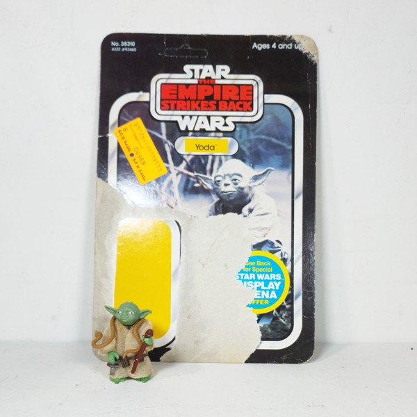 Vintage 1982 Kenner Star Wars Empire Strikes Back Yoda Brown Snake Pacman Eyes Action Figure 93460