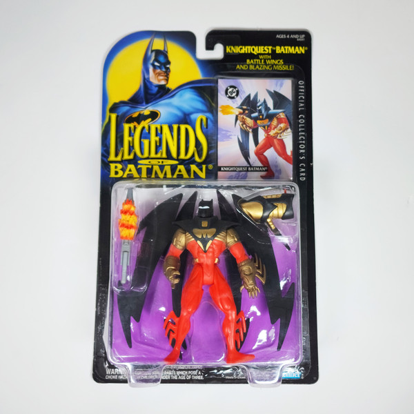 Vintage 1994 Legends of Batman Knightquest Batman Action Figure Kenner 64041