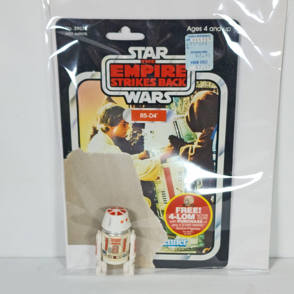 Vintage 1982 Star Wars Empire Strikes Back R5-D4 Action Figure Kenner 39070