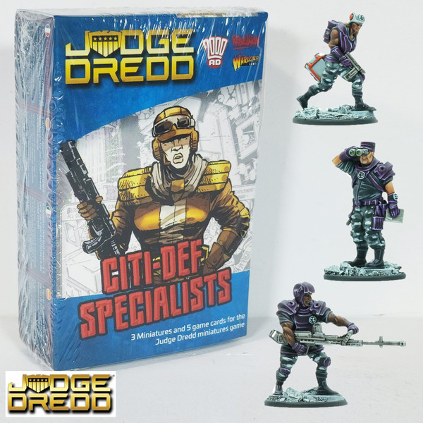 Warlord Games 2000 AD Judge Dredd Miniatures Game Citi-Def Specialists Squad Rebellion