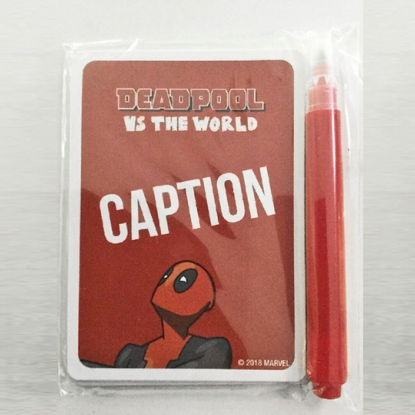 Deadpool vs The World Caption Party Game NEW USAopoly GenCon Promo Pack