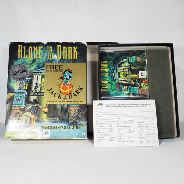 Vintage 1993 Alone in the Dark 1 PC Game Big Box CD-ROM Infogrames i-Motion