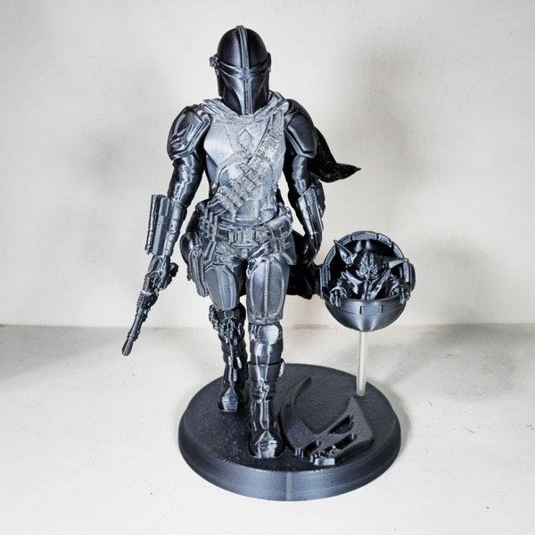 Din Djarin The Mandalorian 3D Printed Statue