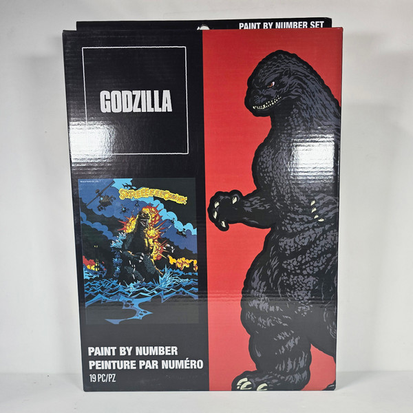 Godzilla Canvas Paint by Number Set