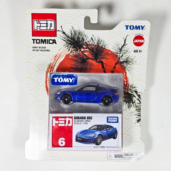 Takara TOMY Tomica Subaru BRZ #6 1:60 Diecast Car (Blue) T47011