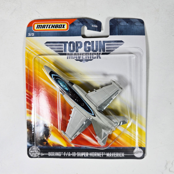 Matchbox Top Gun Maverick Boeing F/A-18 Super Hornet Pete Mitchell Diecast Jet Airplane HBL53