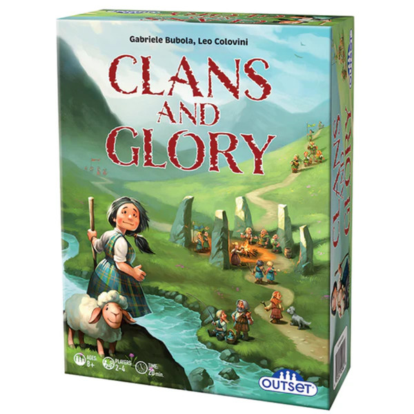 Outset Media Clans & Glory Strategy Card Game (Box Front)