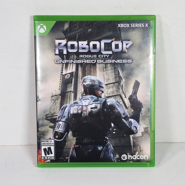 RoboCop: Rogue City - Unfinished Business Xbox Series X Game (Case Front)