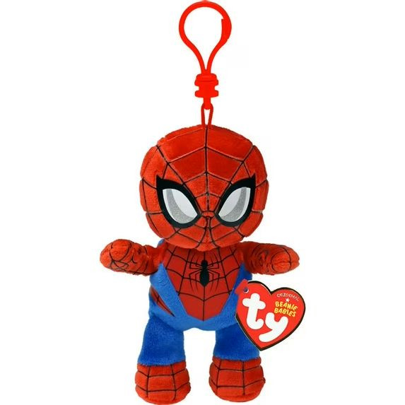 Ty Beanie Babies Mini Plush Spider-Man Backpack Clip