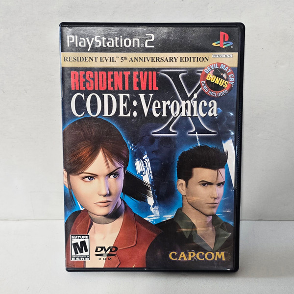 PlayStation PS2 Game Resident Evil Code Veronica X 5th Anniversary Demo CD Variant