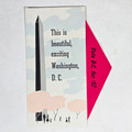 Vintage 1957 Washington DC Tourist Pamphlet Map Travel Brochure