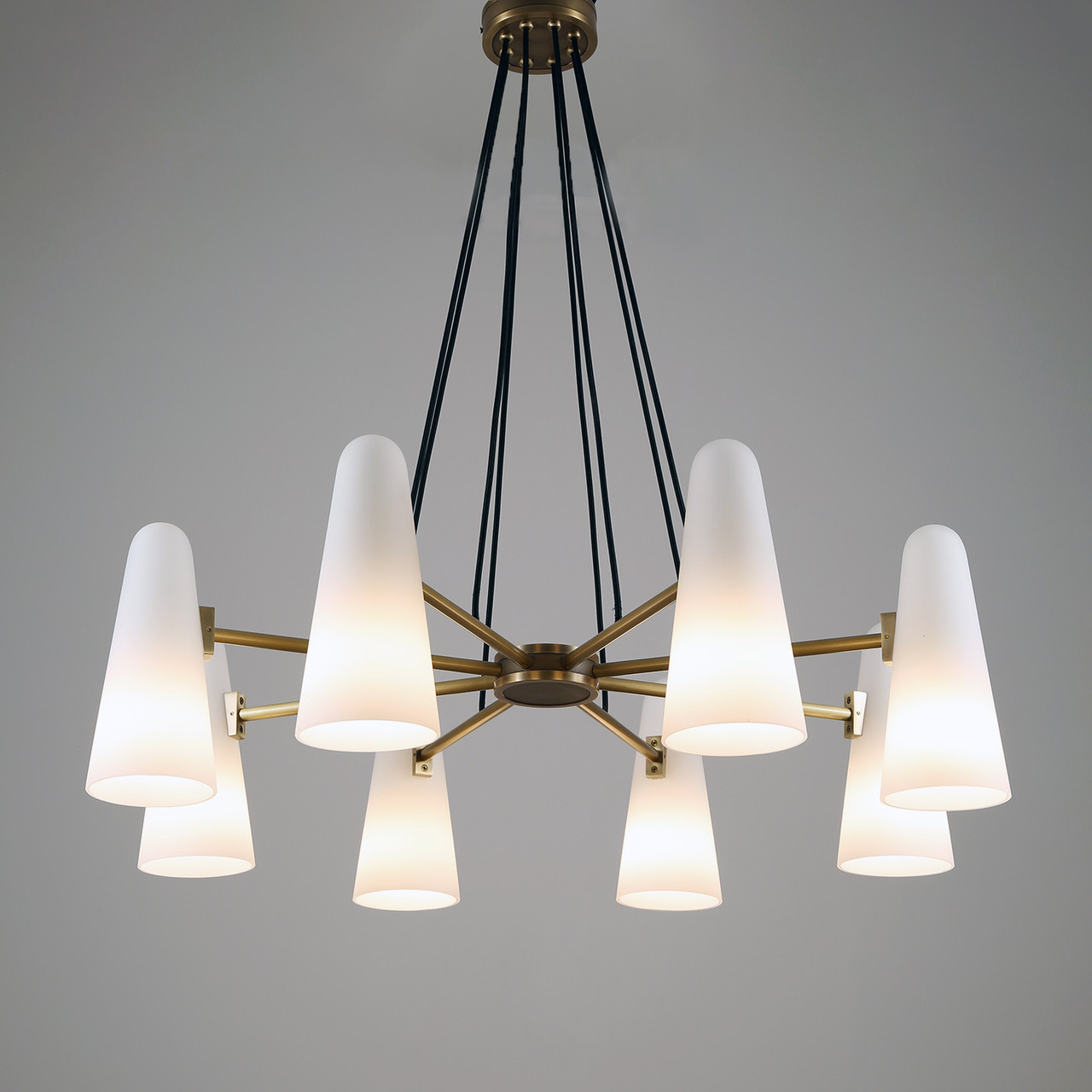 Bianco Chandelier 8 Lights Brass - JimmyRaiden LLC
