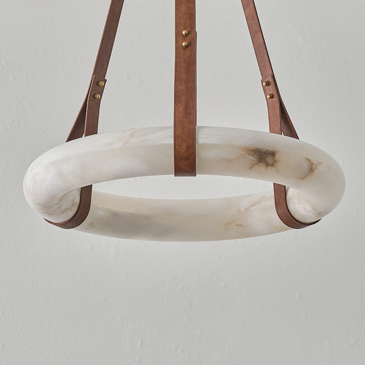 Isidore Leather Alabaster Pendant Ⅱ - JimmyRaiden LLC
