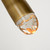 Arrow Crystal Pendant Brass