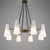 JRS Bianco Chandelier 8 Lights Brass 
