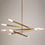 Rotatable Plus Patrick Chandelier 10 Lights Brass