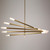 Rotatable Plus Patrick Chandelier 10 Lights Brass