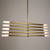 Rotatable Plus Patrick Chandelier 10 Lights Brass